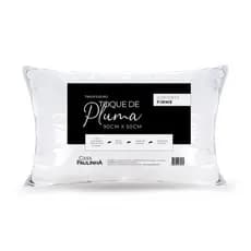 Travesseiro Pluma De Ganso Especial 90x50cm180 Fios Ortopédico e Antiacaros - Travesseiro Grande