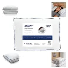 Travesseiro Camesa Ergosoft Toque Macio e ergonômico 50x70cm com lombada de 5cm Travesseiro de Hotel