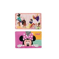 Kit 2 Jogo Americano Minnie E Princesas Impermeavel Sousplat Facil De Limpar