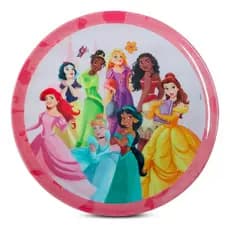 Prato Raso Infantil Melamina 20 Cm Princesas Tuut
