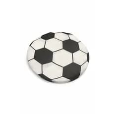 Guardanapo De Papel Bola Futebol Copa Folha Dupla Grande Fute Festa Jogo branco e preto