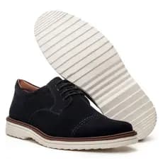 Sapato Oxford Nobock Masculino Social Sport Fino Camurça Aveludado Preto