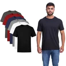 Kit com 3 Camisetas Premium Masculina Lisa 100% Algodão AMGK