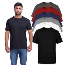 Kit 4 Camisetas AMGK Masculina Lisa Premium 100% Algodão Promoção