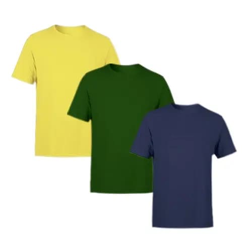 Kit 3 Camisetas Básicas 100% Algodão Copa do Mundo Promoção