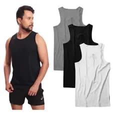 Kit com 5 Camisetas Regatas Masculina Lisa Premium 100% Algodão Oferta