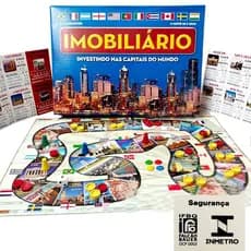 IMOBILIÁRIO Capitais do Mundo - BANCO Jogo de tabuleiro - VOLTE A SER CRIANÇA COM SEUS FILHOS