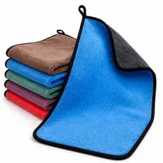 1,2,3,4 ou 5 Toalhas Pano Limpeza 30x40 Limpar Carros sem Arranhar Multiuso Microfibra Macia Dupla