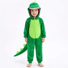 Fantasia Infantil Dinossauro Plush Pijama Macacão Com Capuz Unissex Criança Festa pijama