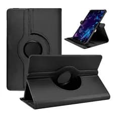 Capa Giratória Universal para Tablet de 10  a 11 Polegadas, Couro Sintético, Suporte Ajustável 360°