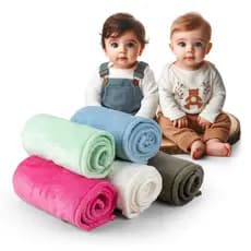 coberta mantinha lisa premium, branca ,verde ,azul , rosa Pink , verde Ubatuba 80cm 100cm