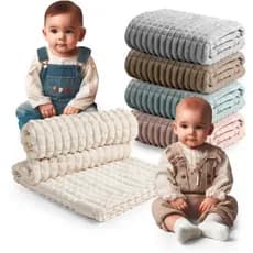 mantinha canelada para bebe quentinha toque macio antialérgica soft microfibra