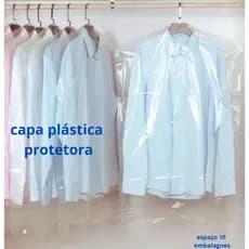 kit 10/20/50 Capa Sacos Protetor Para Roupas Lavanderia Brechó Vestidos Blusas Camisas Palito Saco Plástico Transparente