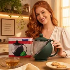 Chaleira 750ml Jarra De Vidro Com Infusor Filtro Inox Bule De Chá com tampa bule coador inox café
