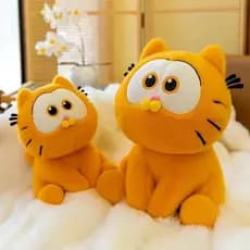 Brinquedo Pelúcia Gato Macio e Fofo 20cm Desenhos animados Presente para Crianças