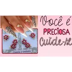 1 kit com 10 joias / igual a 5 pares Joias para unhas de cantinho / adesivos de unha