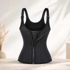 Cinta Modeladora Premium com Zíper | Afina Cintura, Reduz Barriga e Melhora Postura