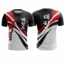 Camiseta Taekwondo Masculina Lutador Estampada Camisa Artes Marciais Treino Luta
