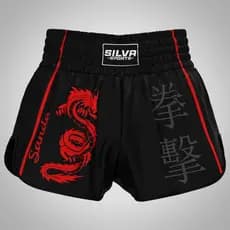 Short Muay Thai Sanda Sanshou Bermuda Calção Boxe MMA Kickboxing Masculino Feminino Treino Luta