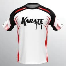 Camiseta Karatê Unissex Dry Fit Premium Estampada Artes Marciais Treino Academia Fitness Esportiva