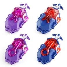 Roxo/Azul Z Marca B-184 Custom Burst Spinning Tops A/Styles LR Launcher