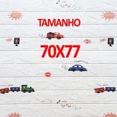Papel de Parede Decoração 3D Alto Relevo Auto Adesivo Estampada Tijolos