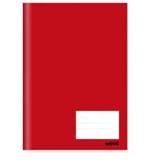 Caderno Universitário Capa Dura Brochura Costurado 96 folhas, Vermelho, Spiral