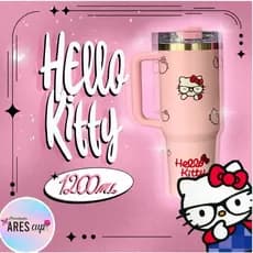 Copo Térmico Hello Kitty Inox Alça Canudo 1.2litros DTFUV