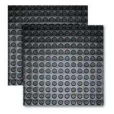 Piso Moeda Borracha Anti Derrapante Placas 50cm X 50cm Resistente