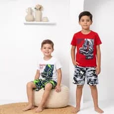Conjunto Infantil Masculino Verão – Roupa Leve Algodão Menino 4 ao 12