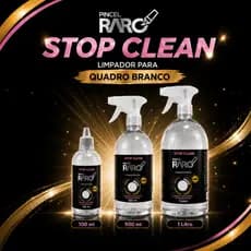 Limpador Stop Clean Quadro Branco Lousa Spray com Gatilho Removedor Tinta Permanente Cola Multiuso Ação Forte 500ml Uso