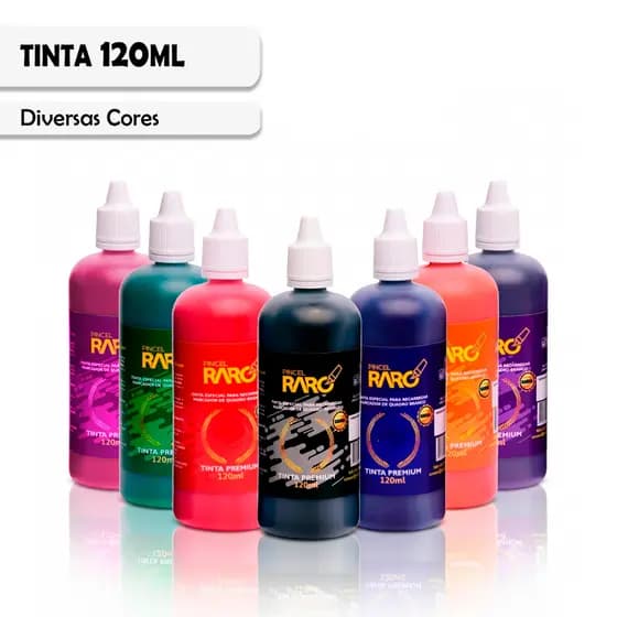 Tinta Recarga Marcador Quadro Branco Pincel Raro 120ml Não Mancha 6 Cores Vibrantes Bico Aplicador Alta Duração Eficaz