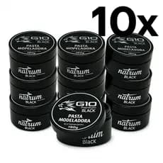 kit 10 unidades Pasta Modeladora Caramelo ou black 150g G10 Premium
