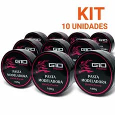 kit 10 Unidades Pasta Modeladora Premium extra forte uva G10 150g.