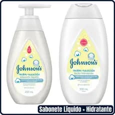 Kit Sabonete Líquido Johnson's Baby Recém Nascido 200ml + Loção Hidratante Johnson's Baby RN 200ml