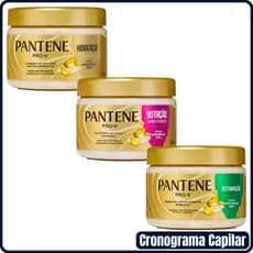 Kit Cronograma Capilar Máscara de Tratamento Pantene Hidratação 270ml + Nutrição Umectante 270ml + Restauração 270ml