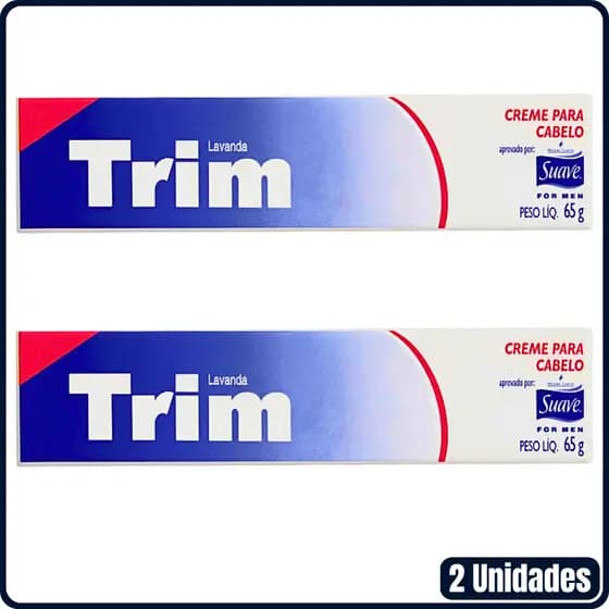 Kit 2 Creme para Cabelo Suave Men Trim Lavanda 65g cada