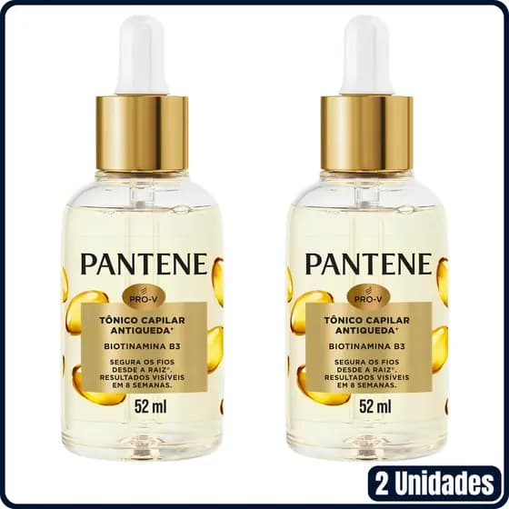 Kit 2 Tônico Capilar Antiqueda com Biotinamina B3 Pantene 52ml cada