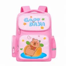 Mochila Infantil Capivara Rosa
