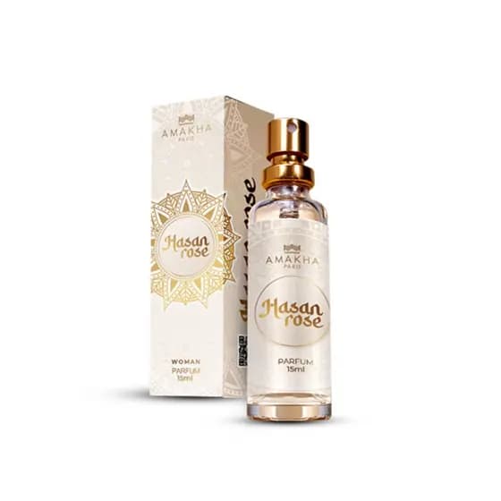 Novo perfume Hasan rose Amakha paris 15ml -Promo
