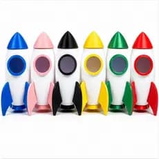 Foguete Decorativo Miniatura (Cores Variadas)