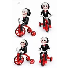 Boneco action figure terror bicicletinha olhos assustador