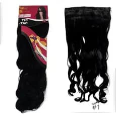Cabelo Aplique Tic Tac Orgânico Ondulado 60 cm