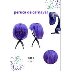 ￼Peruca Channel Cores Variadas Fantasia