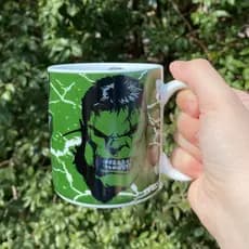Caneca Hulk Vingadores Marvel de Porcelana 290 ml