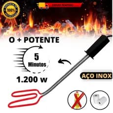 Acendedor De Churrasqueira E Lareira Elétrico 1.200w  Oferta