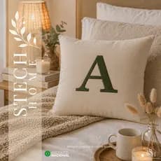 Almofadinha Almofada PERSONALIZADA INICIAL Bordada Decorativa Enxoval de bebê