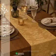 CAMINHO DE MESA l TRILHO JACQUARD JACAR l 1,40 x 0,40 l LUXO ALTA QUALIDADE l COZINHA SALA DE JANTAR l