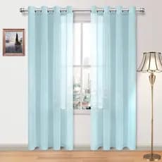 Cortina Voil 3,00X2,70 para varão simples com ilhós cromado- Cortina Para janela de Sala ou Quarto