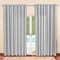 Cortina Sala Jacquard Brasão 3,00m x 2,70m Semi Blackout Cortina Para janela de Sala ou Quarto